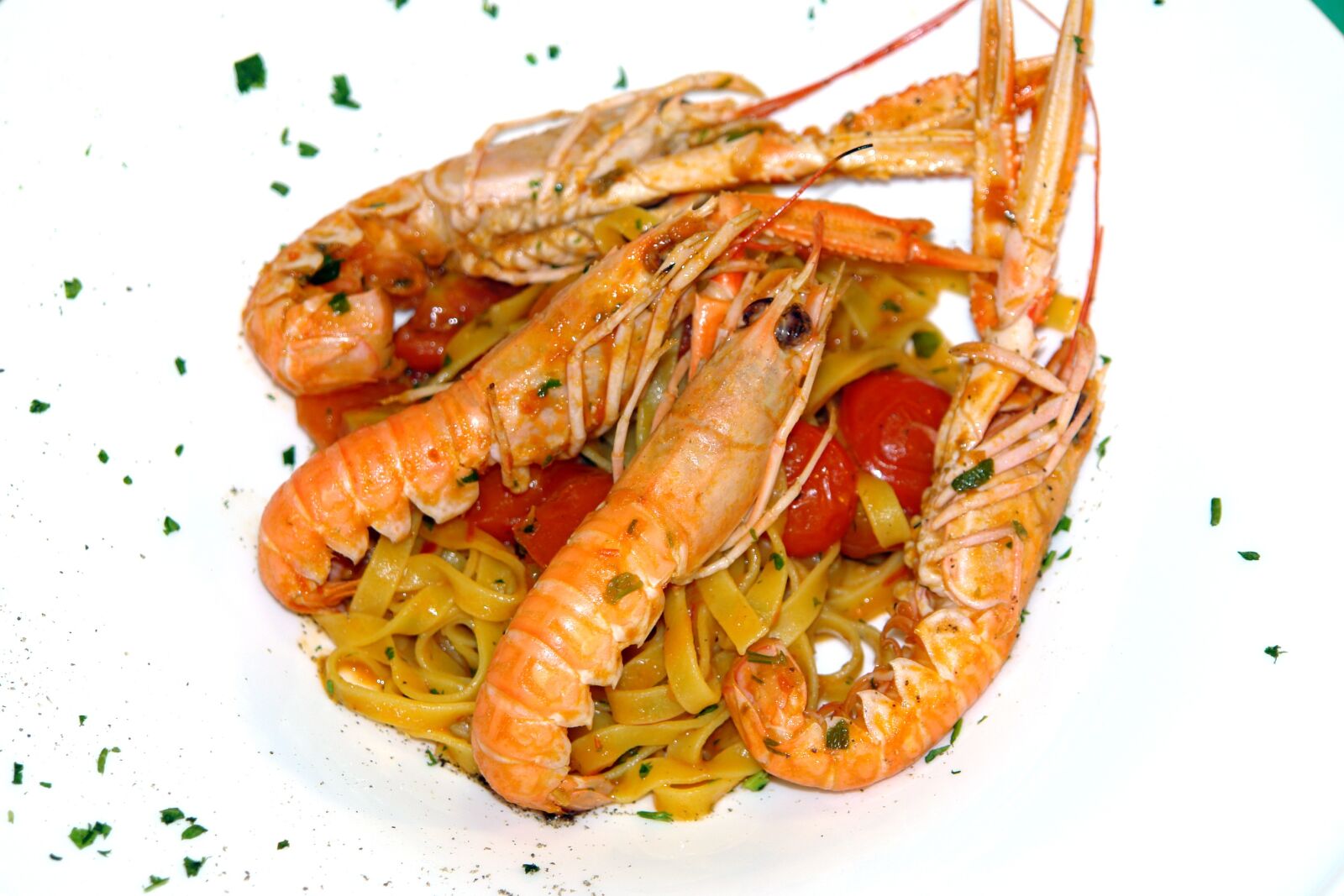 Sony DSC-R1 sample photo. Shrimp, meal, food photography