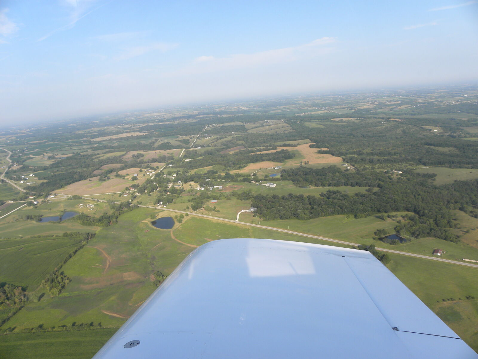Nikon Coolpix P90 sample photo. Airplane, farm, landscape photography