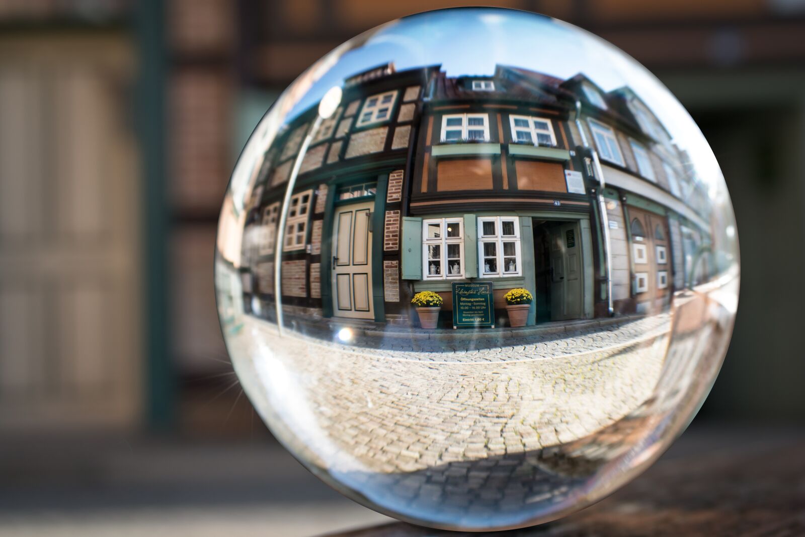 Samsung NX300M sample photo. Glass ball, truss, museum photography