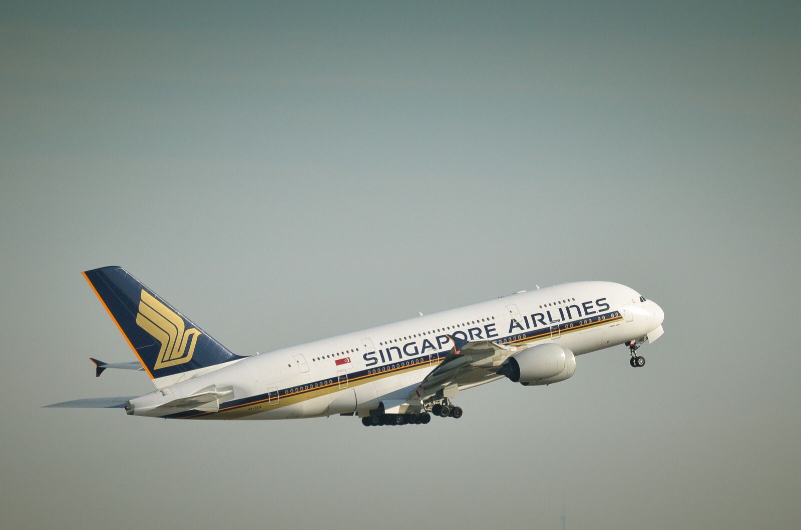 Nikon D7000 sample photo. Airbus, a380, singapore airlines photography