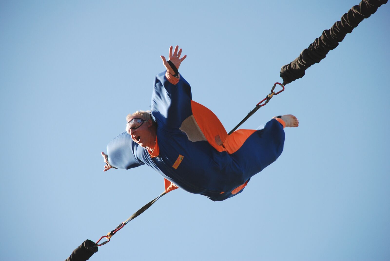 Nikon D80 sample photo. Man flying, manege, show photography