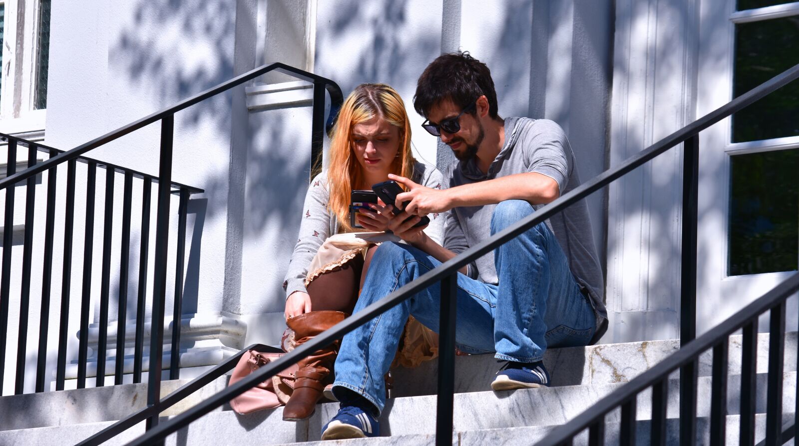 Nikon D7200 sample photo. Girl, boy, steps photography