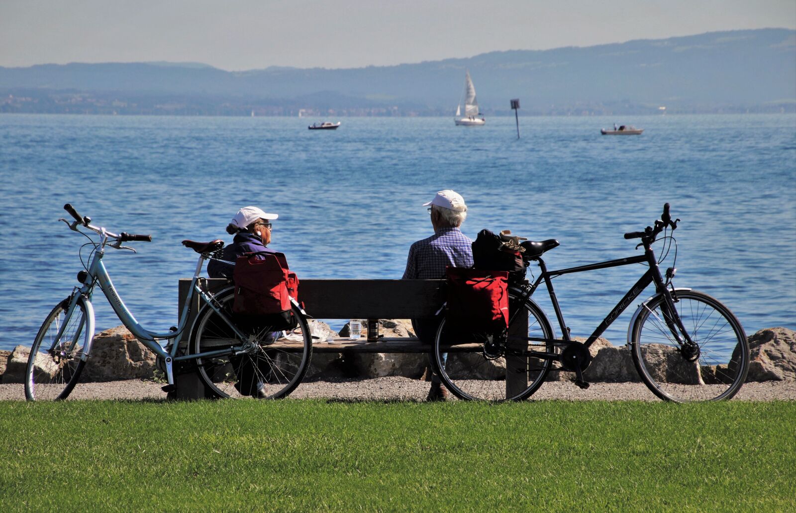 Canon EOS 80D sample photo. Bench, bodensee, senior photography