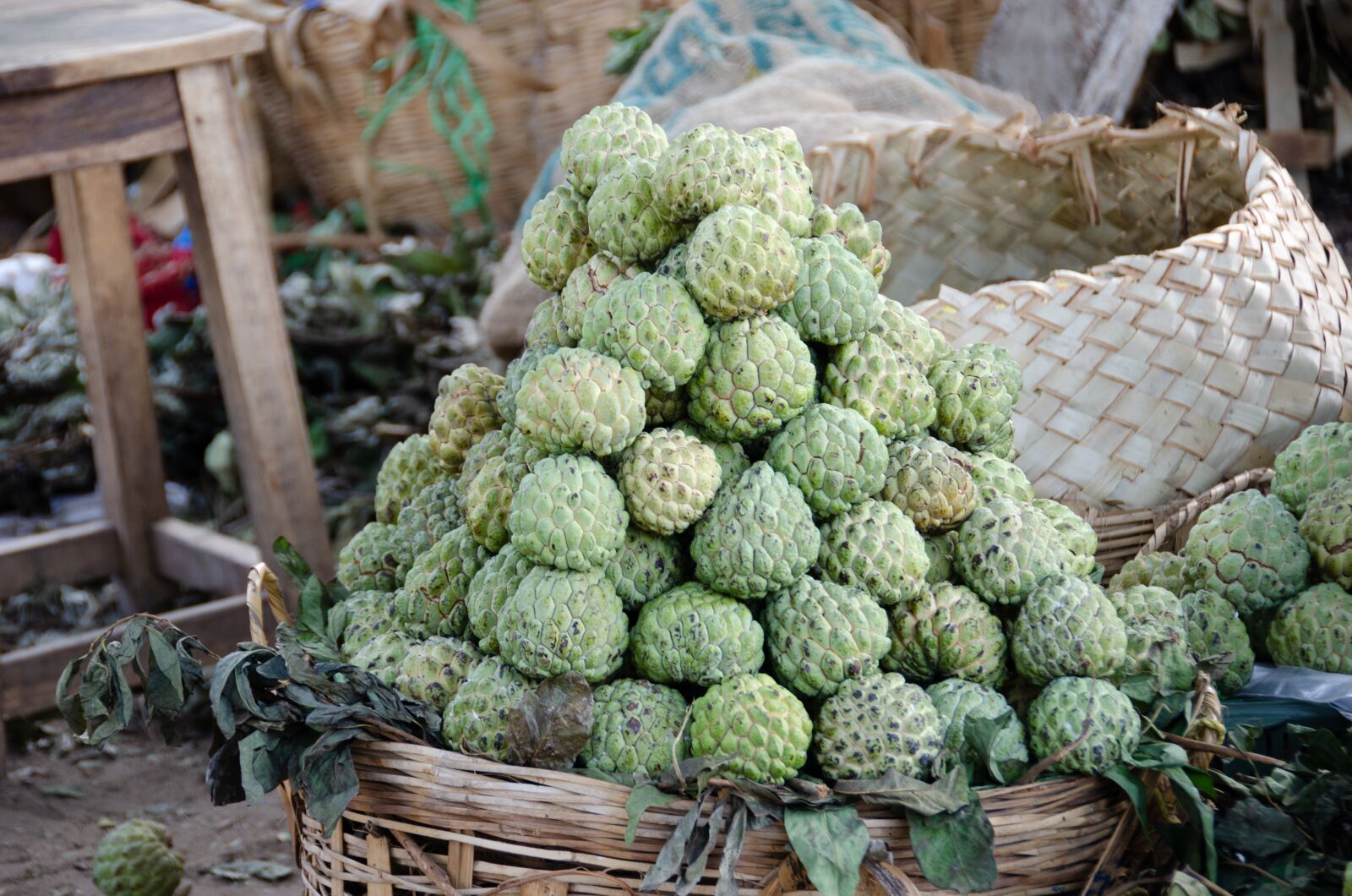 Nikon D7000 sample photo. Apples, custard apples, fruit photography