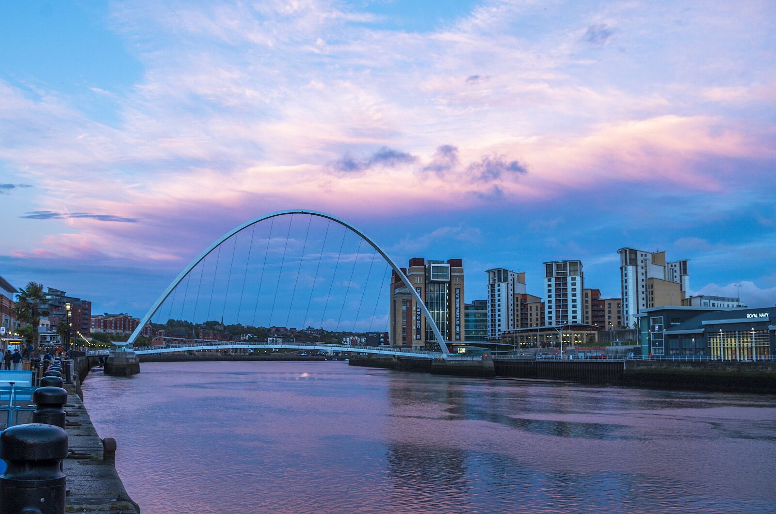 Pentax K-50 sample photo. Millenium bridge, newcastle upon photography