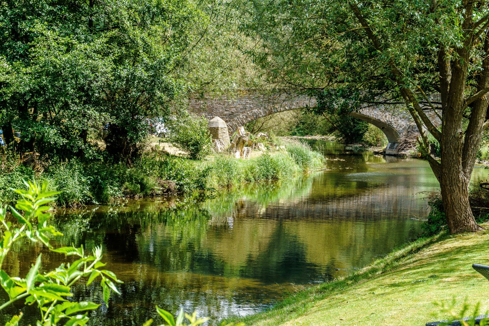 Sony a6000 sample photo. Ahr, bridge, water photography