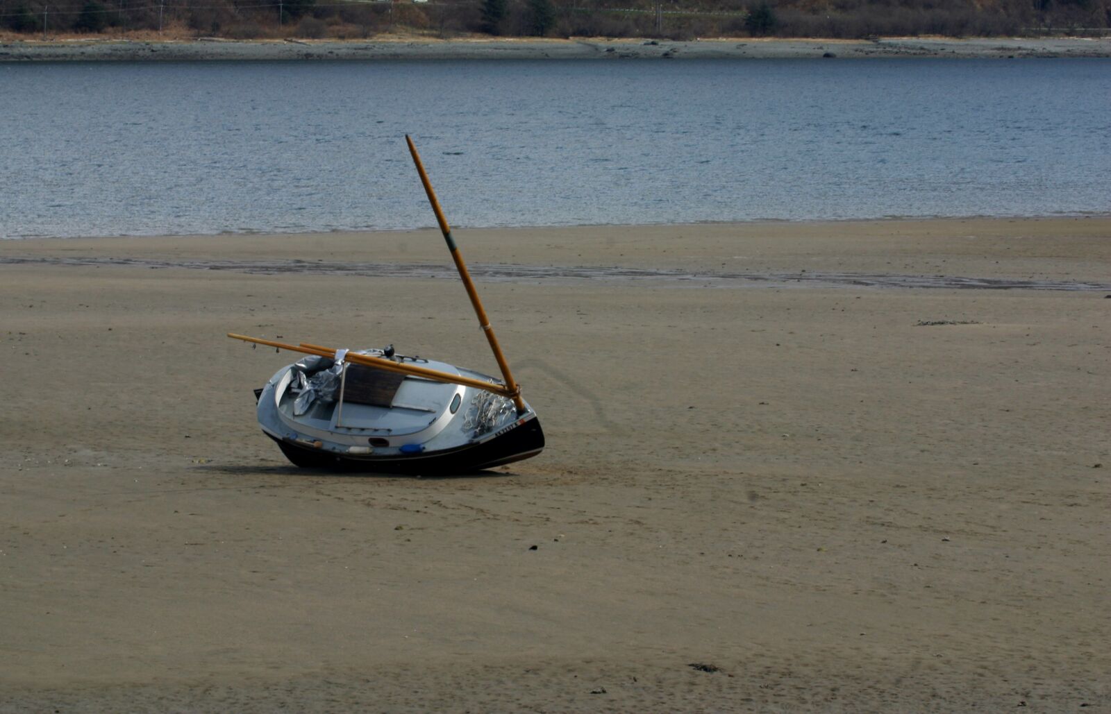 Canon EOS D60 sample photo. Boat, high tide, stranded photography