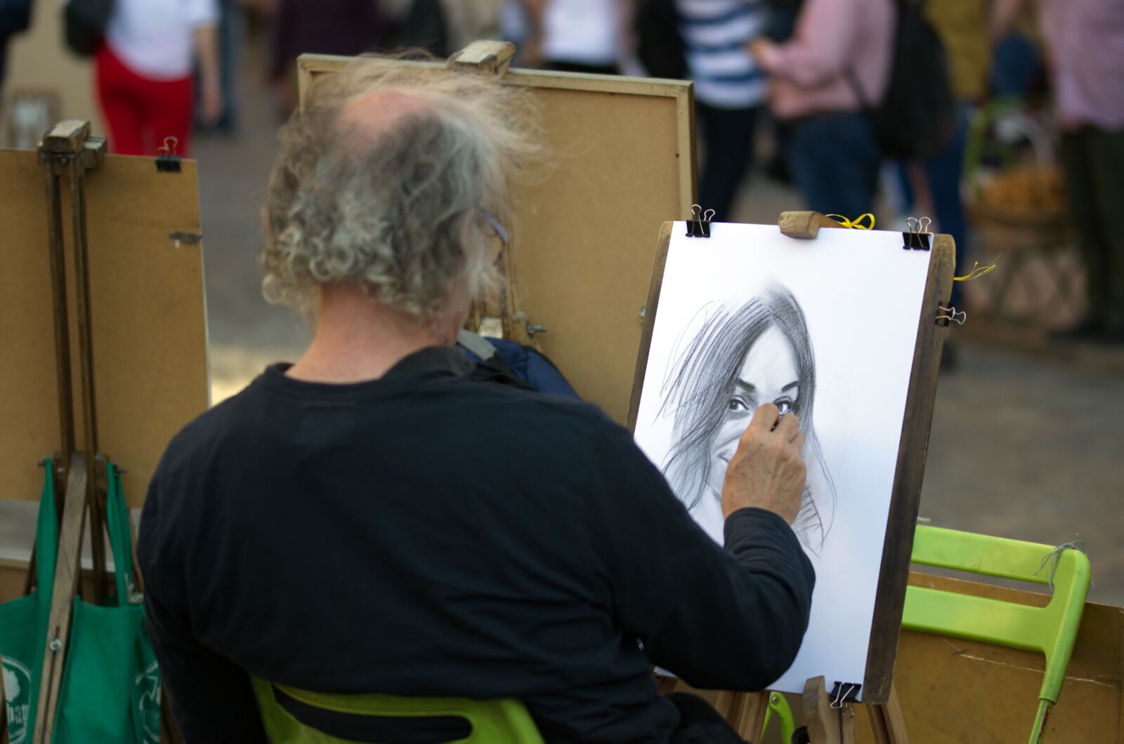 Nikon D5100 sample photo. Man, old, painter photography