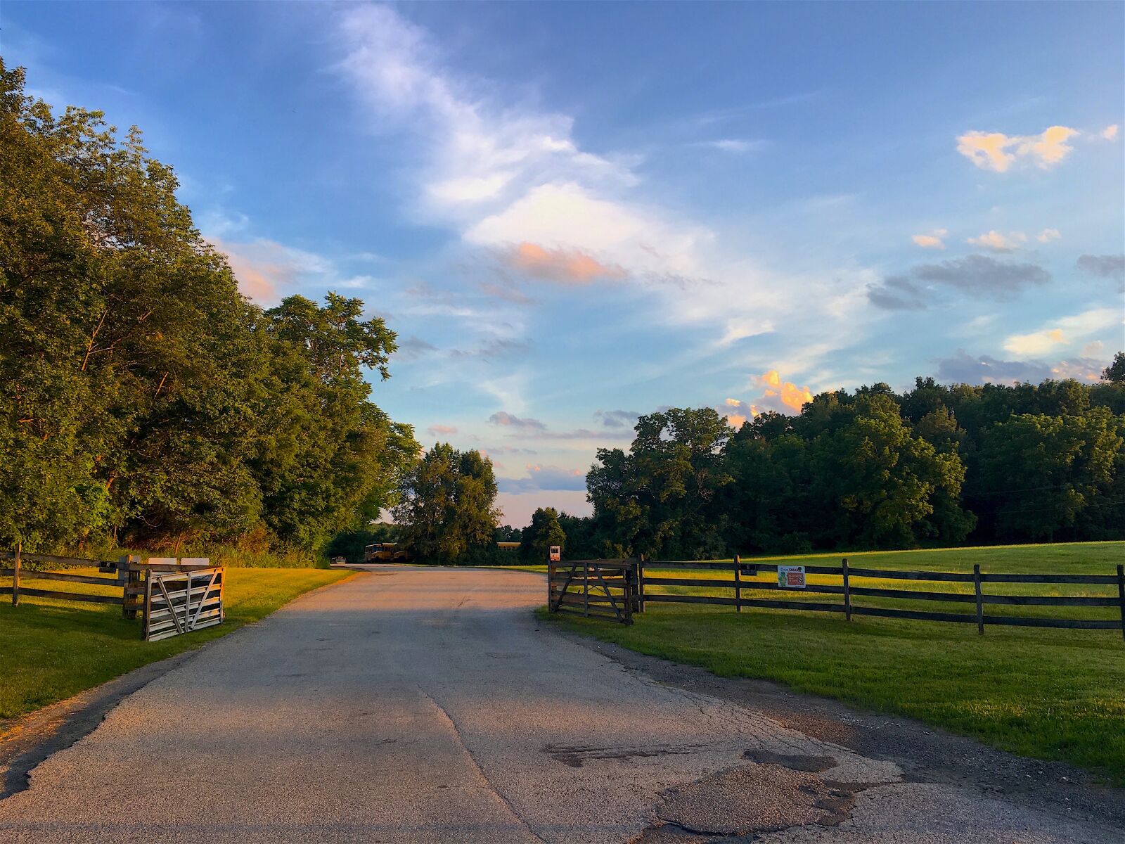 Apple iPhone 6s sample photo. Fence, driveway, landscape photography