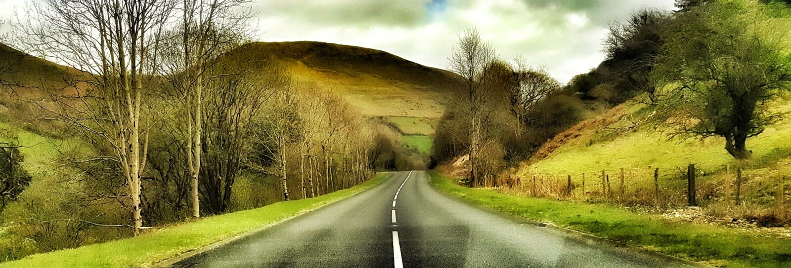 Samsung Galaxy S6 sample photo. Wales, roads, hills photography