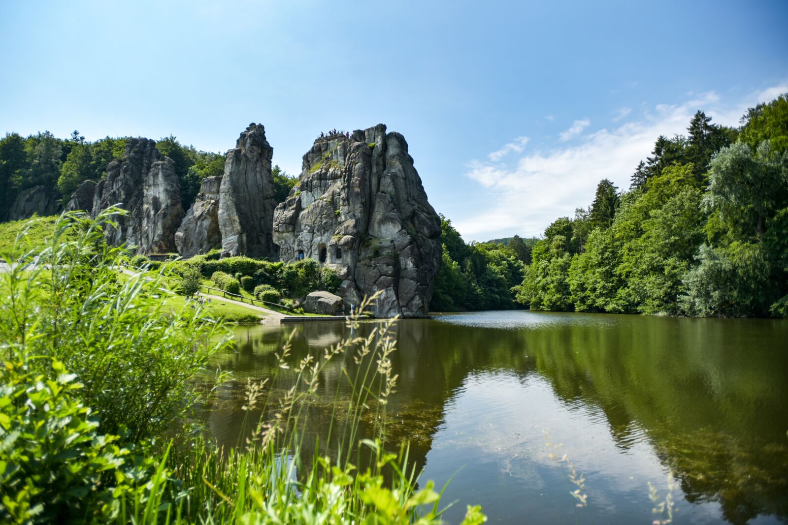Nikon D750 sample photo. Teutoburg forest, externsteine, lake photography