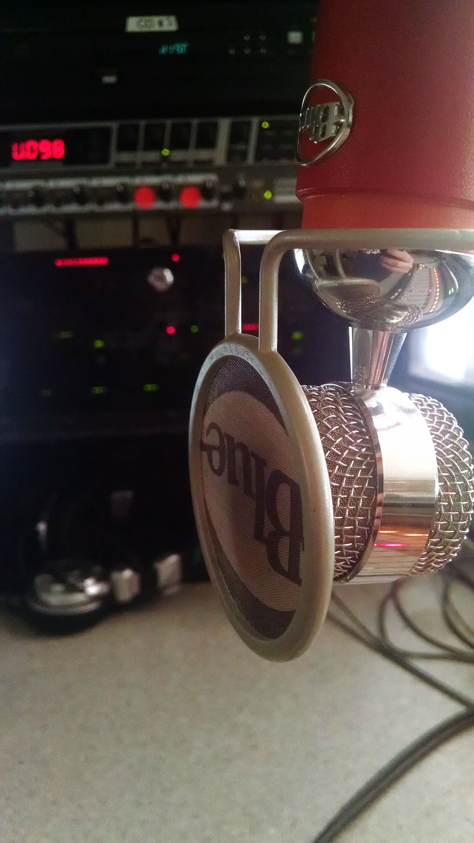 Motorola Moto X (1st Gen) sample photo. Chrome, mic, microphone, red photography