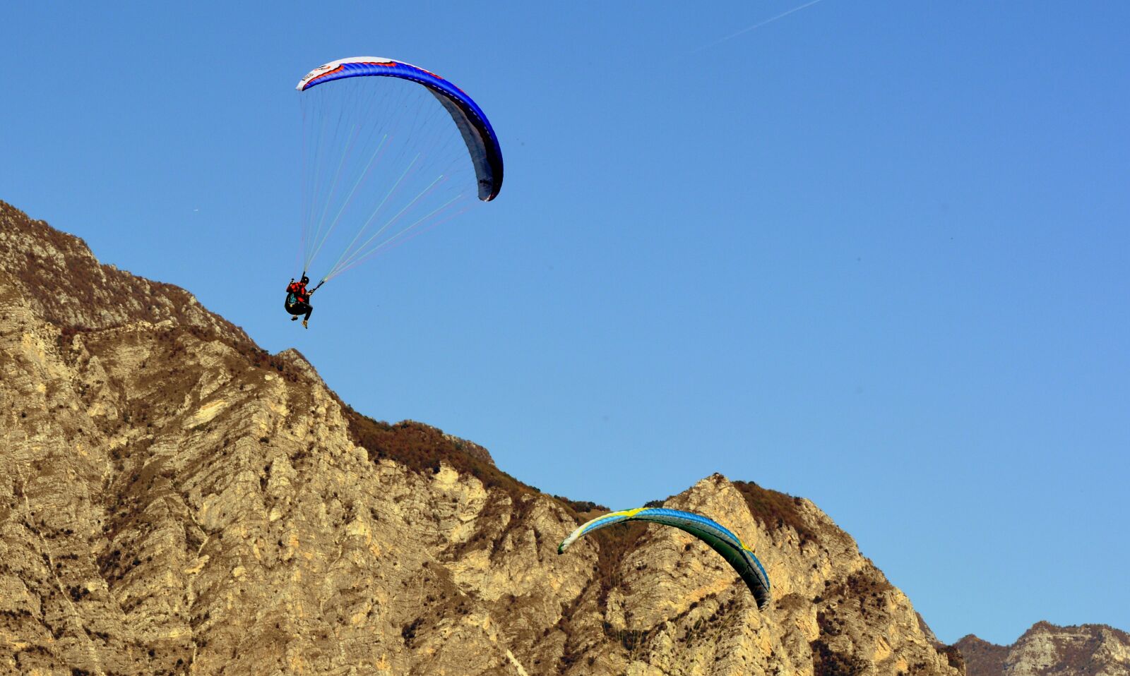 Nikon D7100 sample photo. Paragliding, couple, fly photography