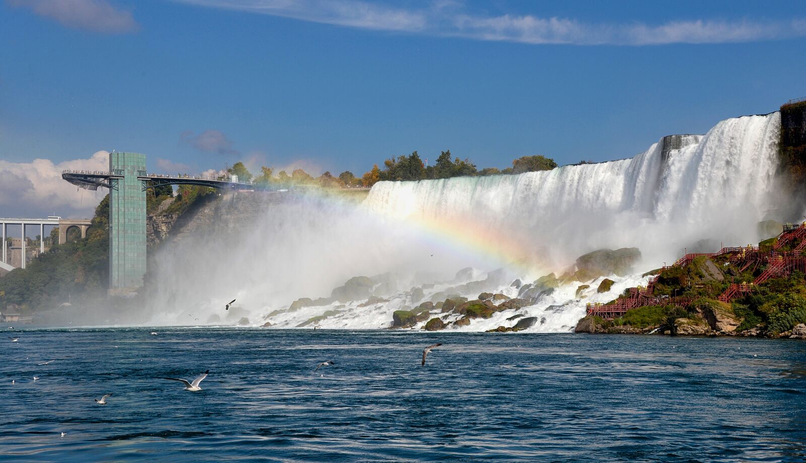 Nikon D610 sample photo. Niagara falls, waterfall, rainbow photography