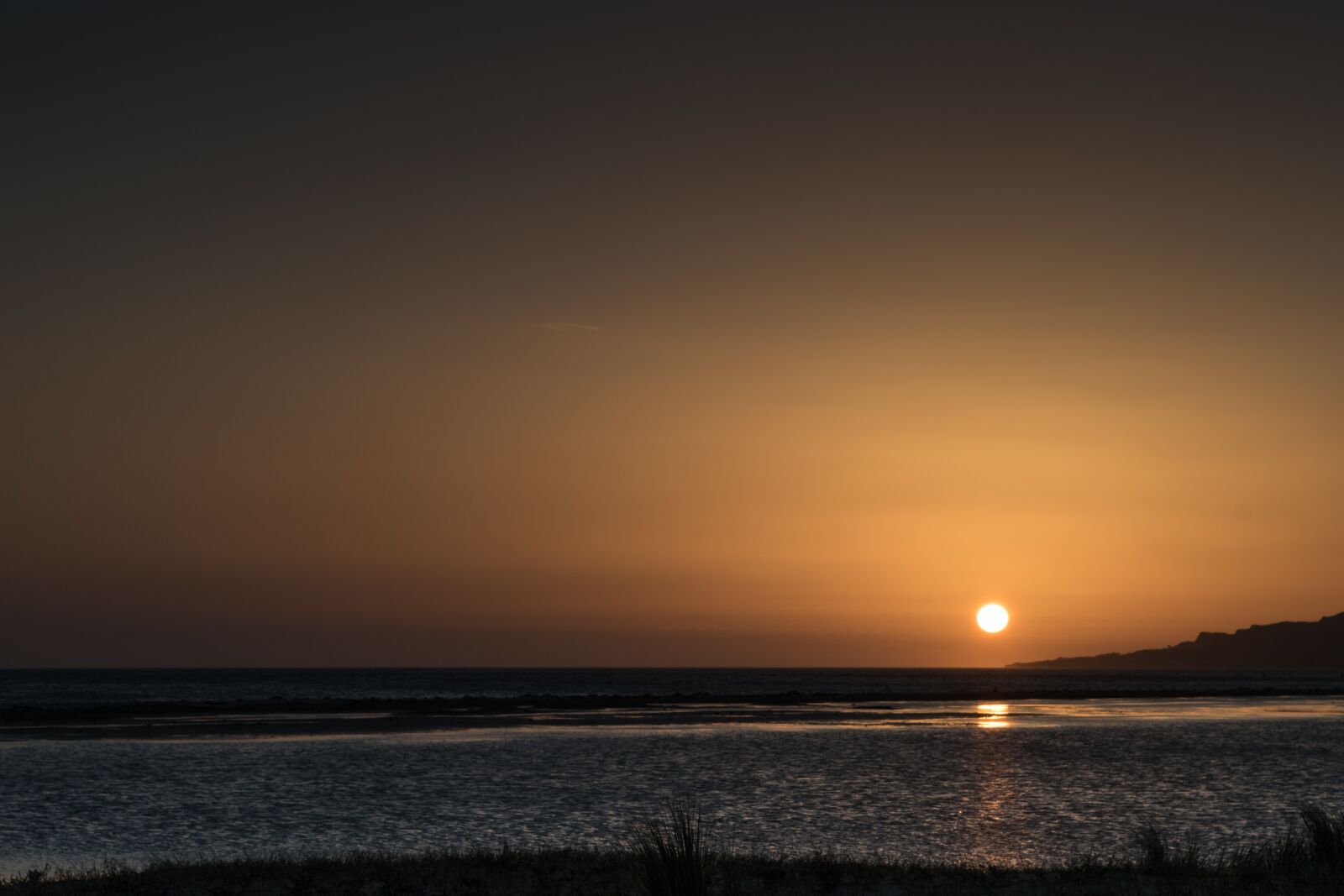 Nikon D5500 sample photo. Sunset, sun, sea photography
