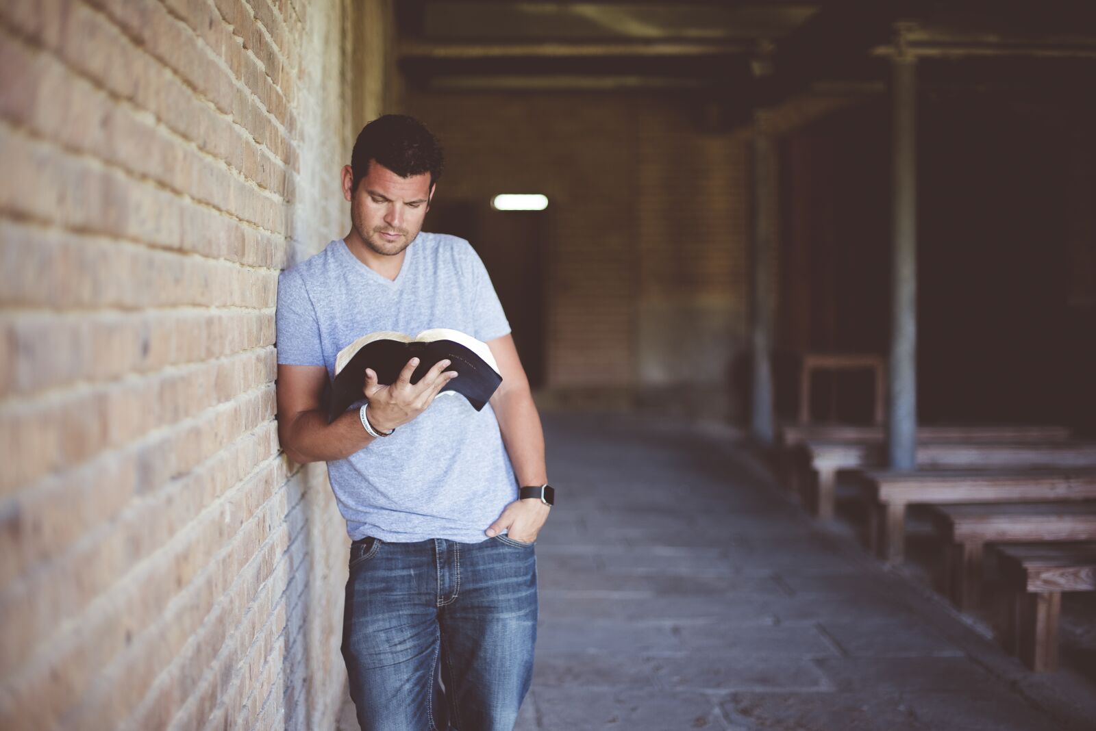 Nikon D750 sample photo. Adult, book, brickwork photography