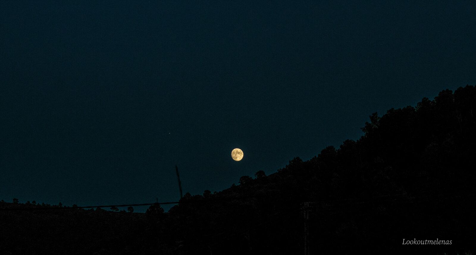 Nikon D5300 sample photo. Moon, night, landscape photography