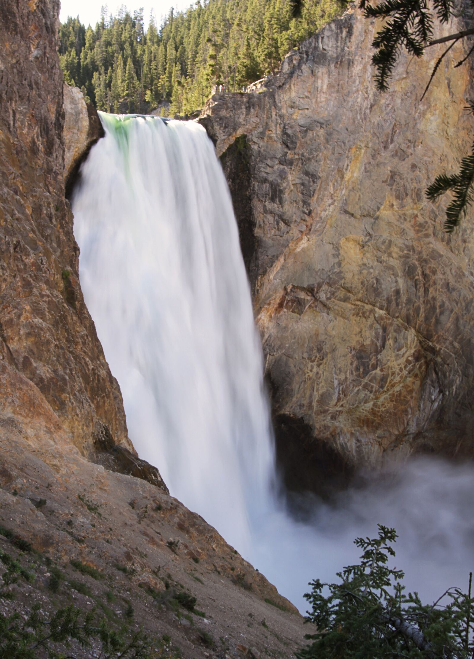 Canon EOS 7D sample photo. Lower yellowstone falls, waterfall photography