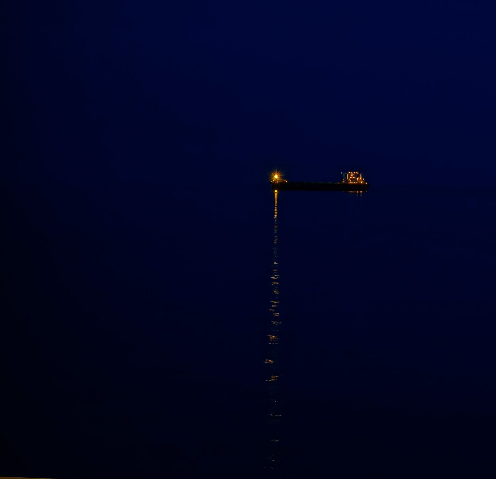 Sony Cyber-shot DSC-RX100 sample photo. Night, sea, ship photography