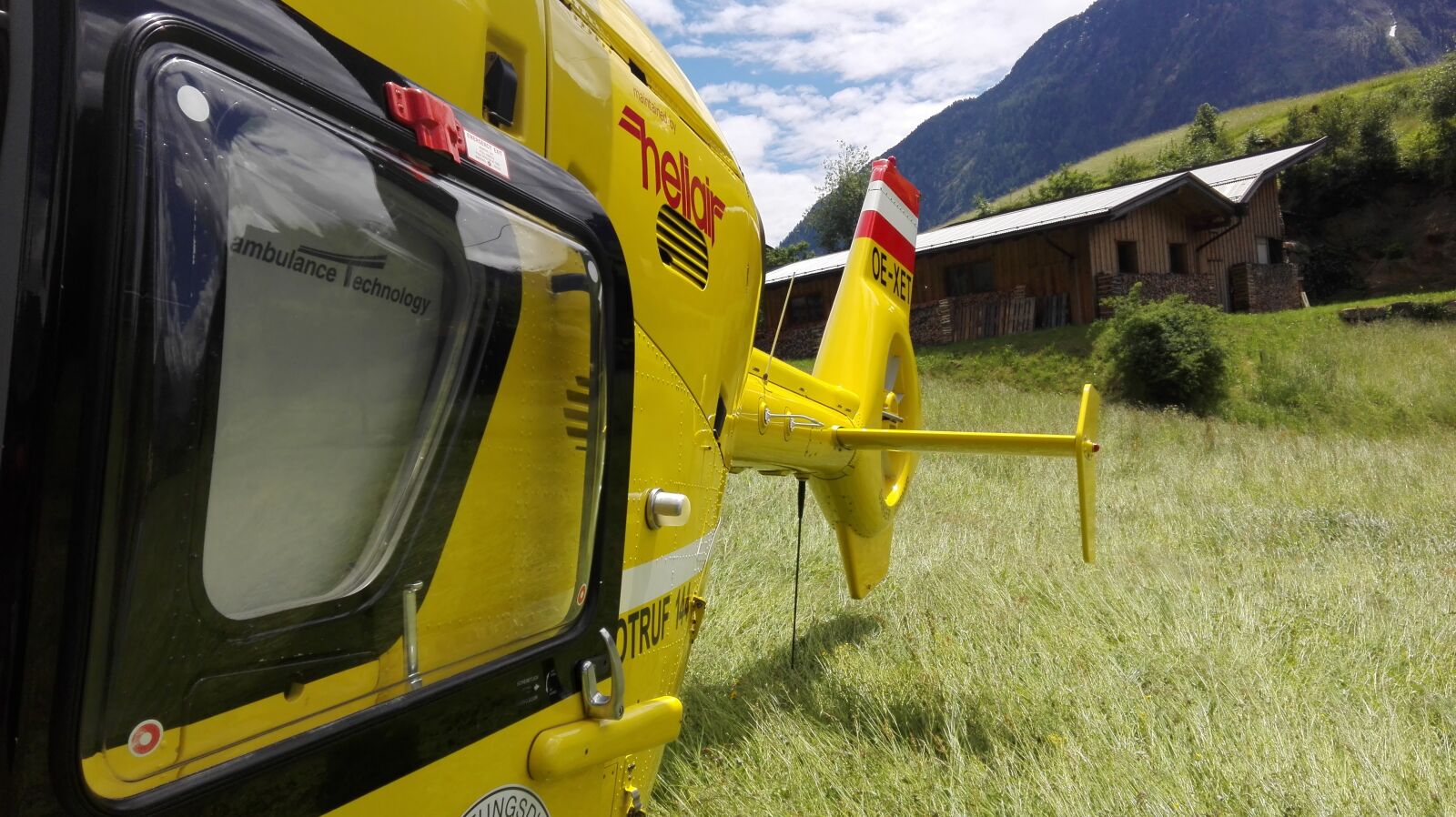 HUAWEI Cherry Mini sample photo. Rescue helicopter, helicopter, ambulance photography