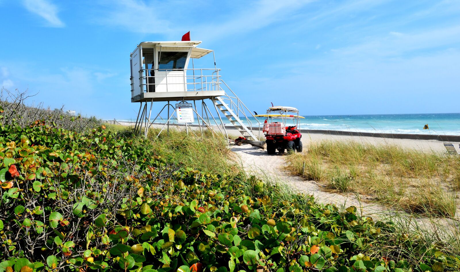 Nikon D3300 sample photo. Lifeguard stand, beach, ocean photography
