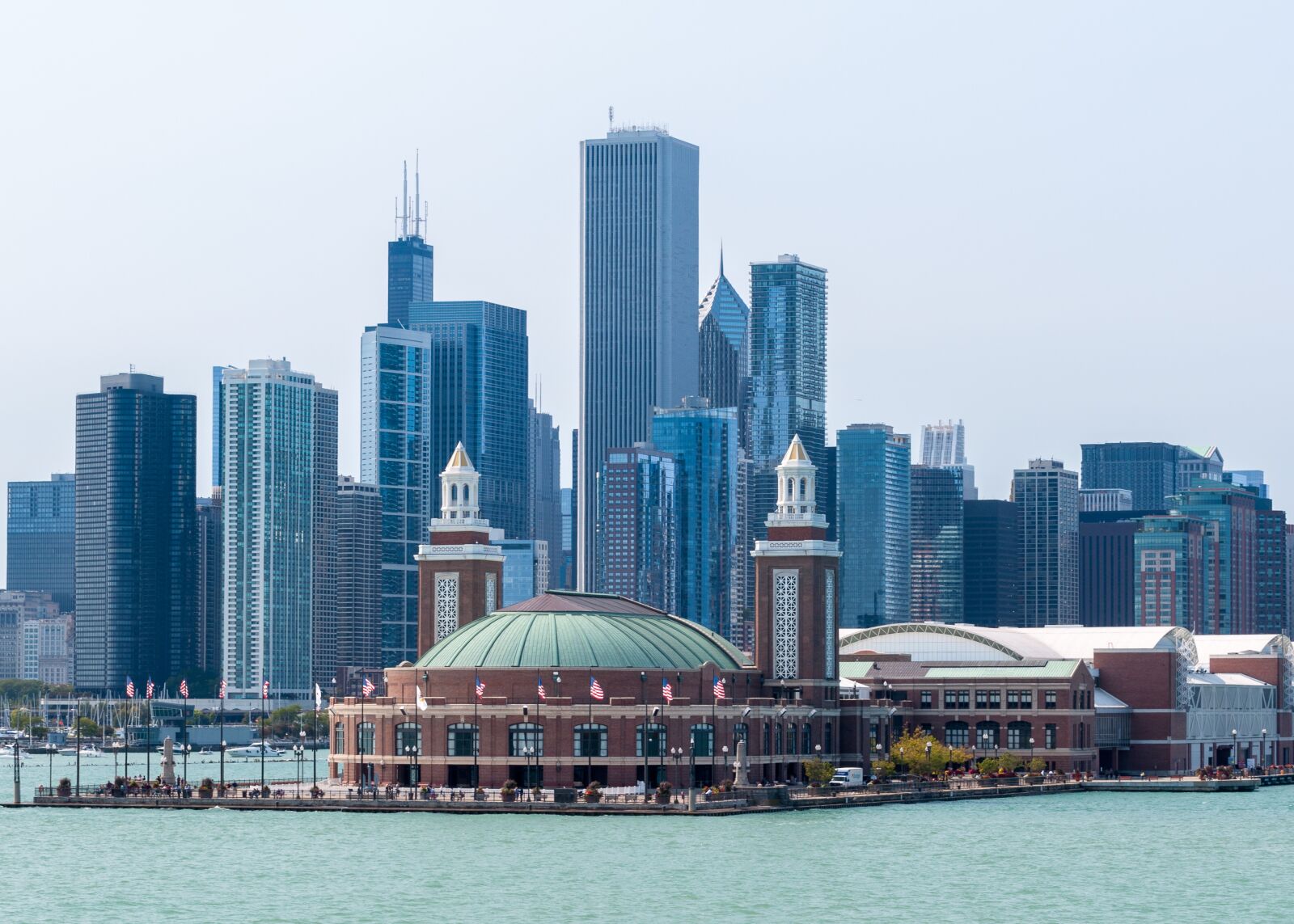 Nikon D90 sample photo. Navy pier, chicago skyline photography