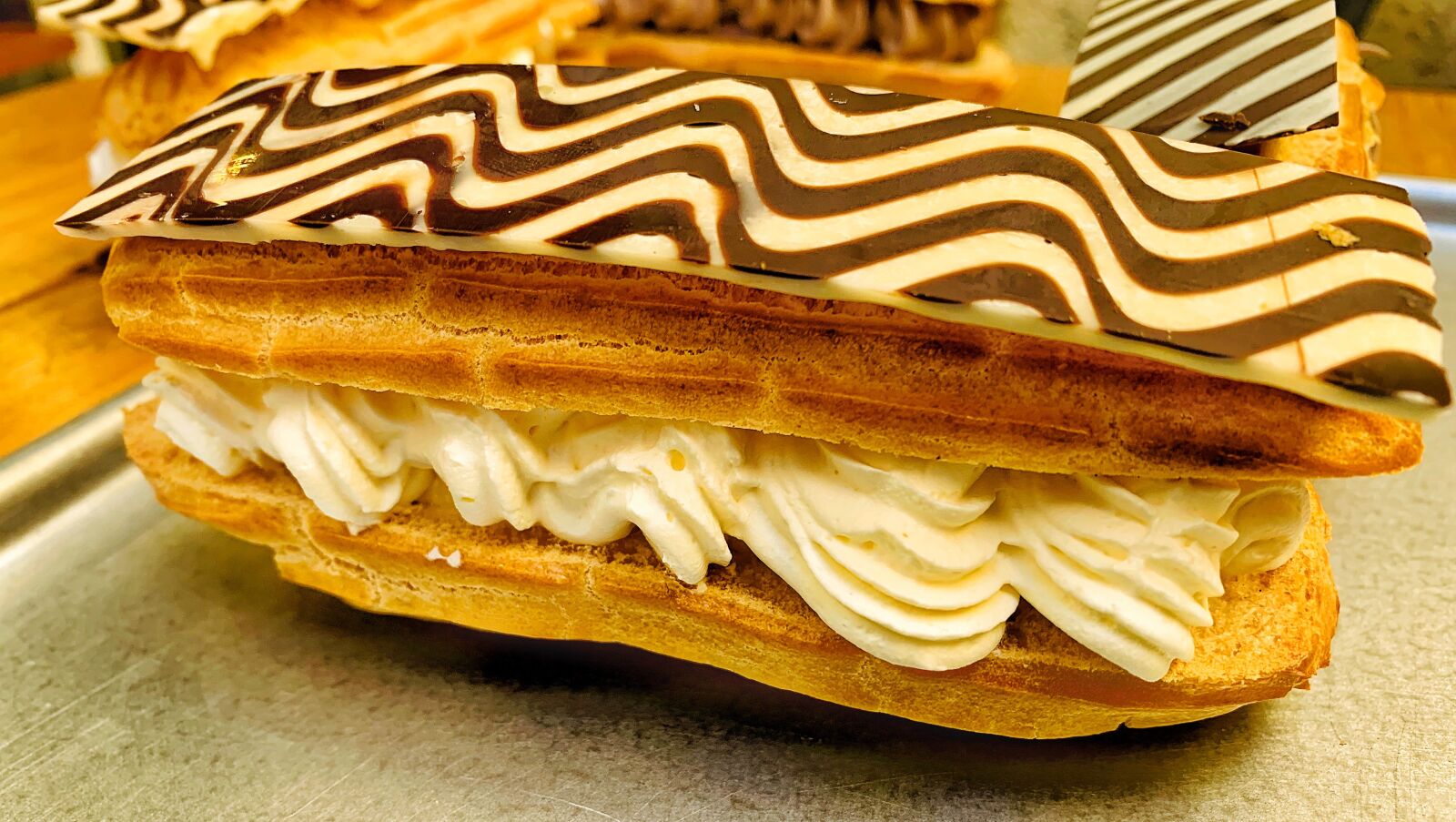 Apple iPhone XR sample photo. Eclair, pastry, cake photography