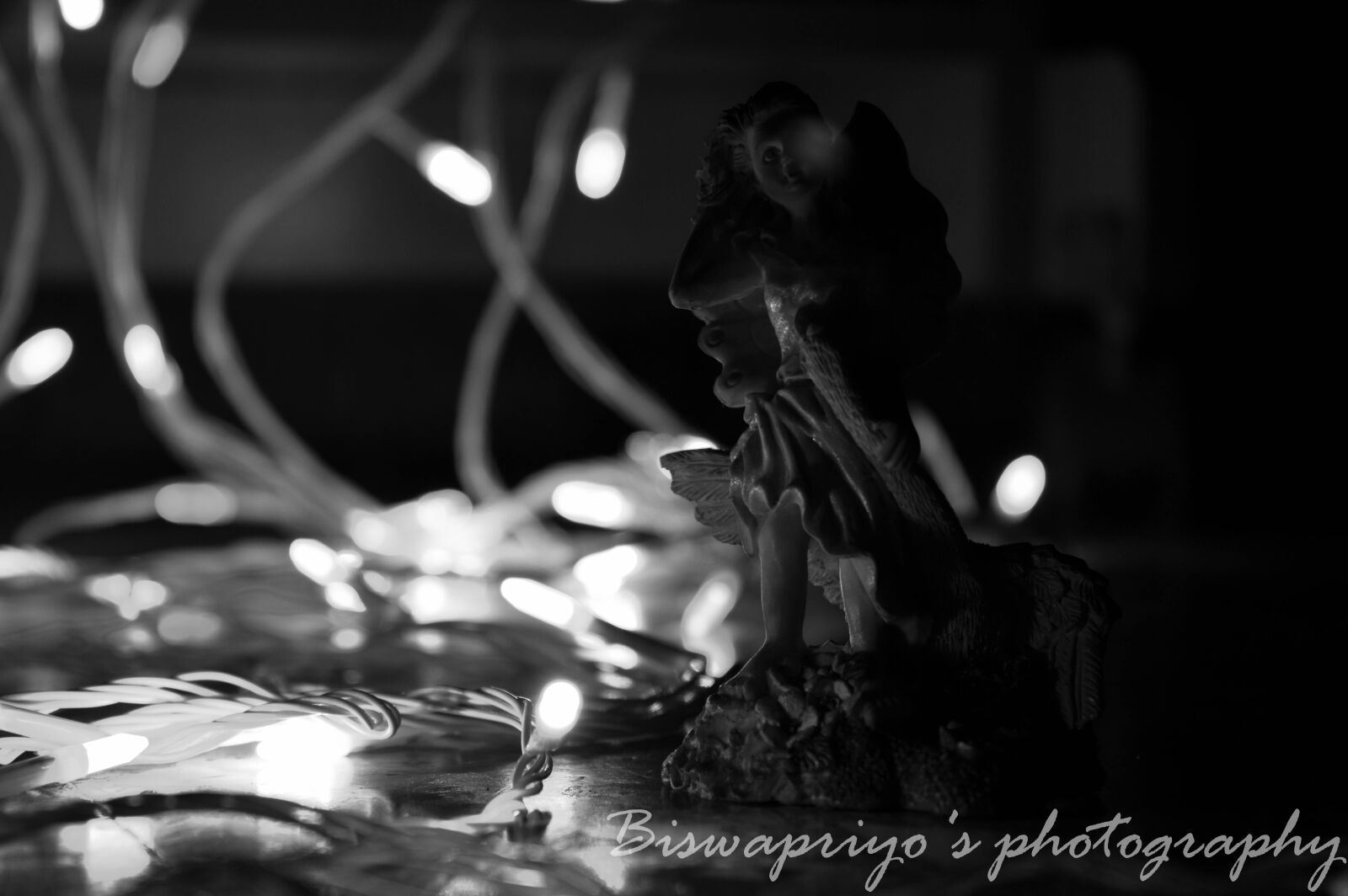 Nikon D3200 sample photo. Black, and, white, bokeh photography