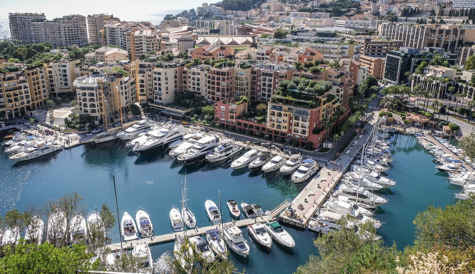 Fujifilm X-T30 sample photo. Monaco, harbour, yachts photography