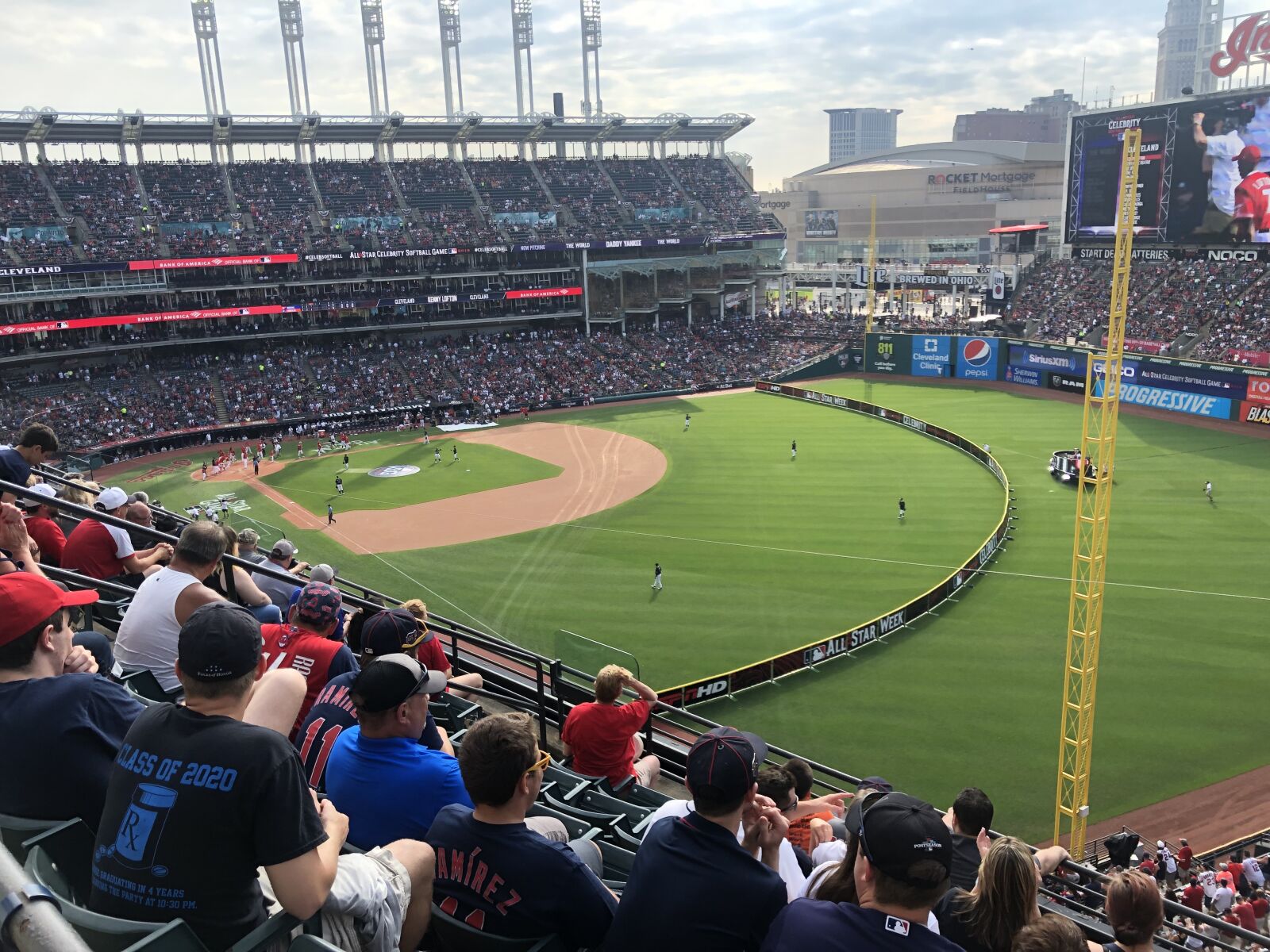 iPhone 8 Plus back dual camera 3.99mm f/1.8 sample photo. Cleveland, baseball, ballpark photography