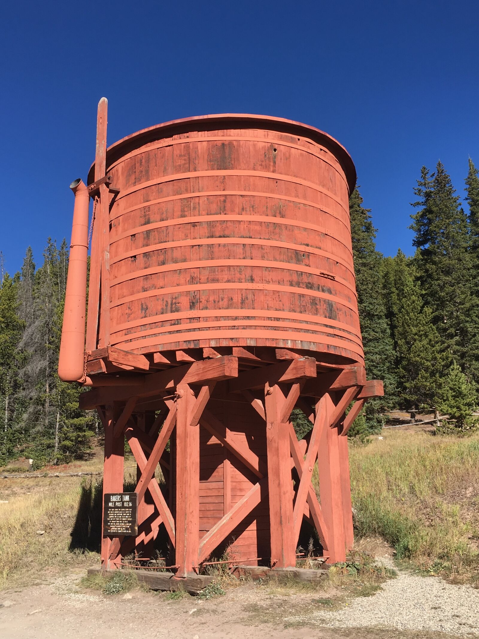 Apple iPhone 6s sample photo. Colorado, water tower, gold photography