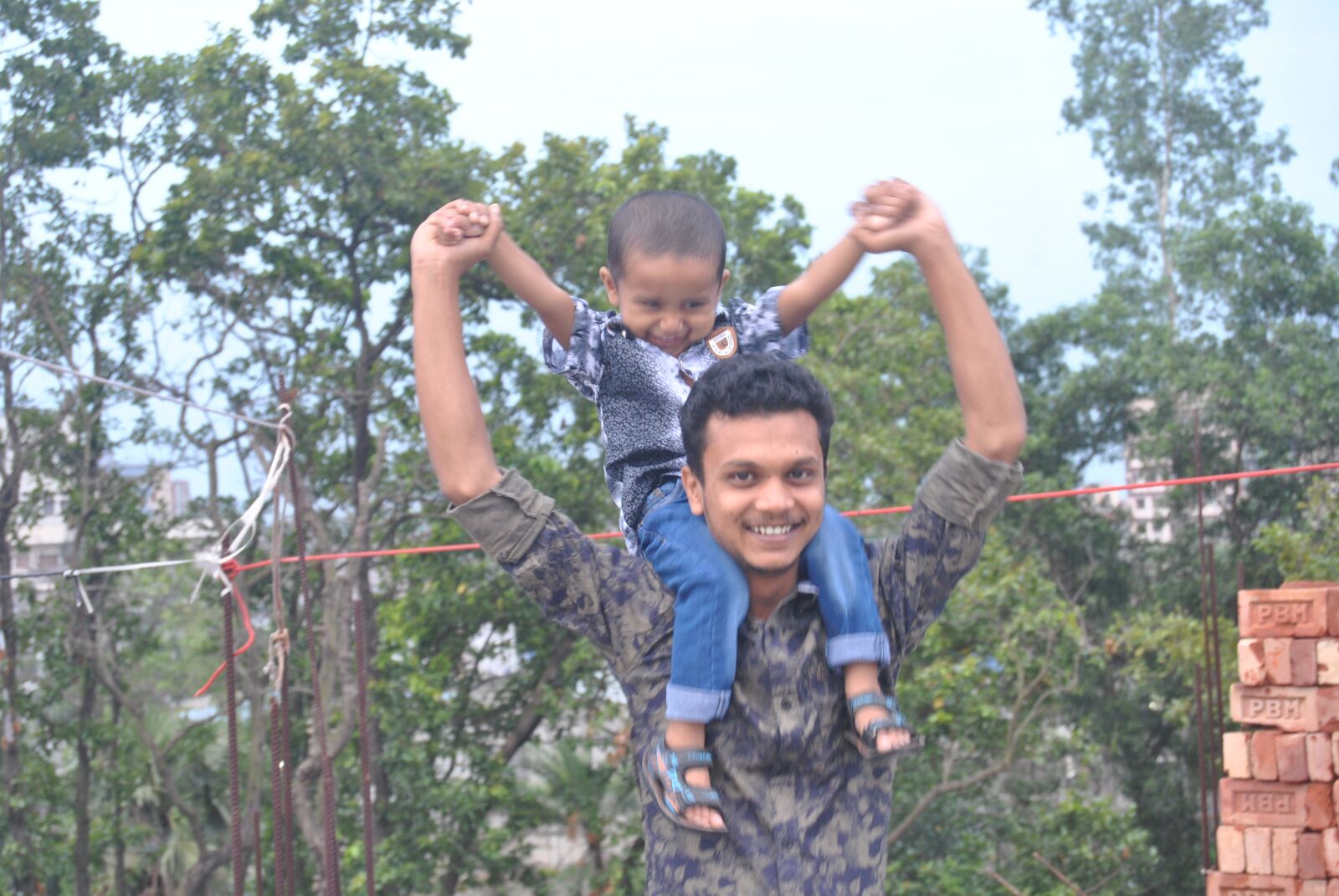 Nikon D3000 sample photo. Happy, son, baby photography