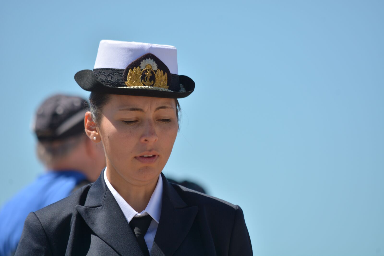 Nikon D7100 sample photo. Woman, soldier, navy photography