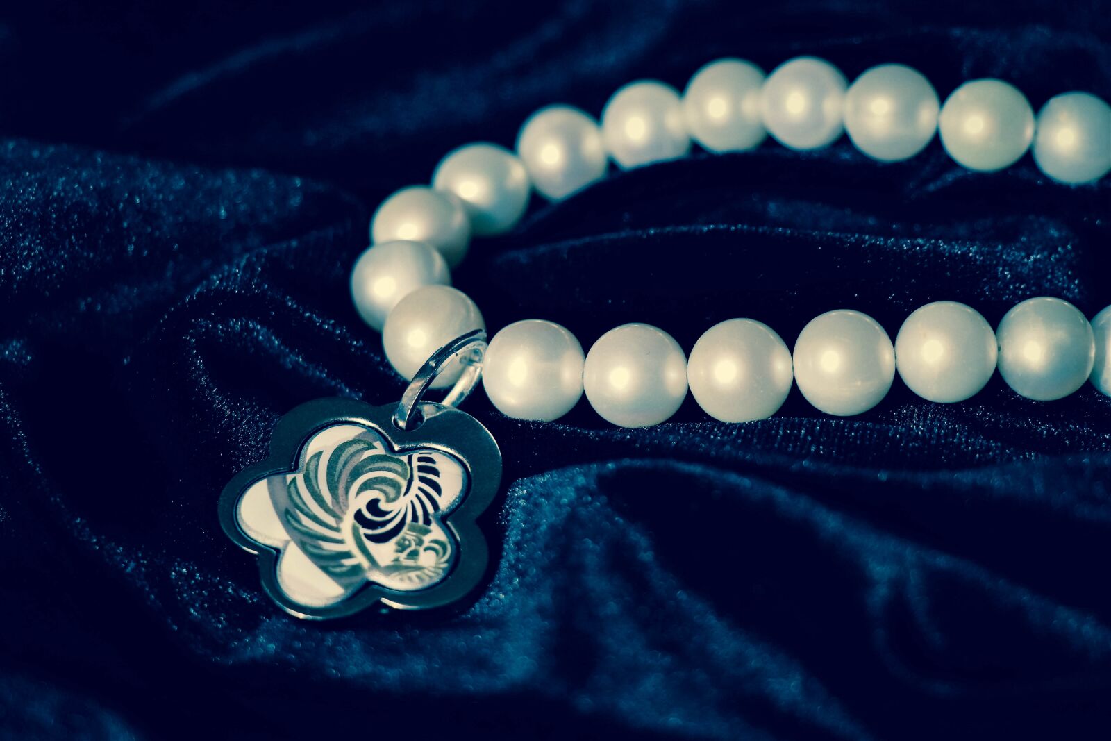 Canon EOS 77D (EOS 9000D / EOS 770D) sample photo. Chaplet, pearl, velvet photography