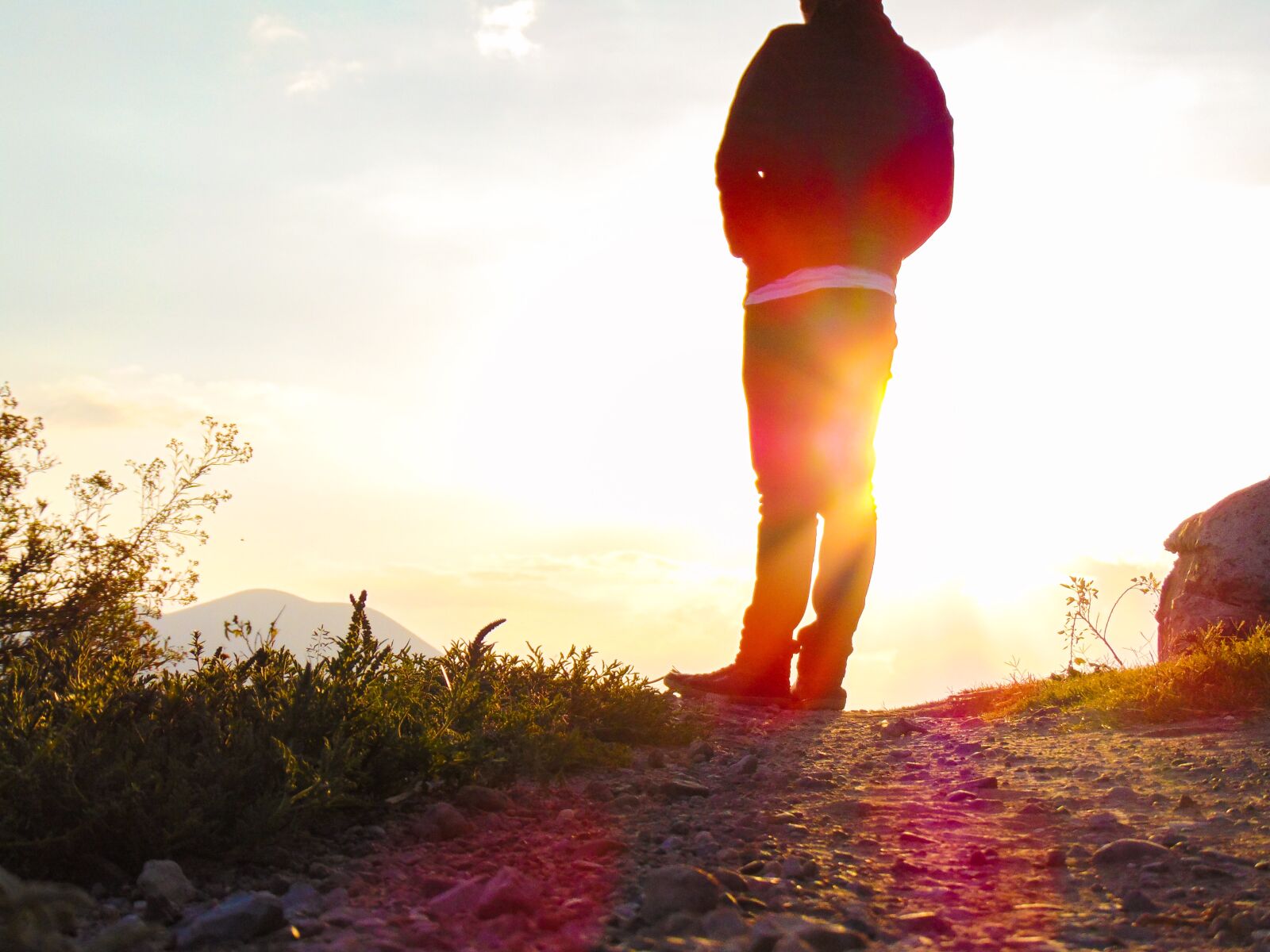 Sony Cyber-shot DSC-H300 sample photo. Person, sunset, silhouette photography