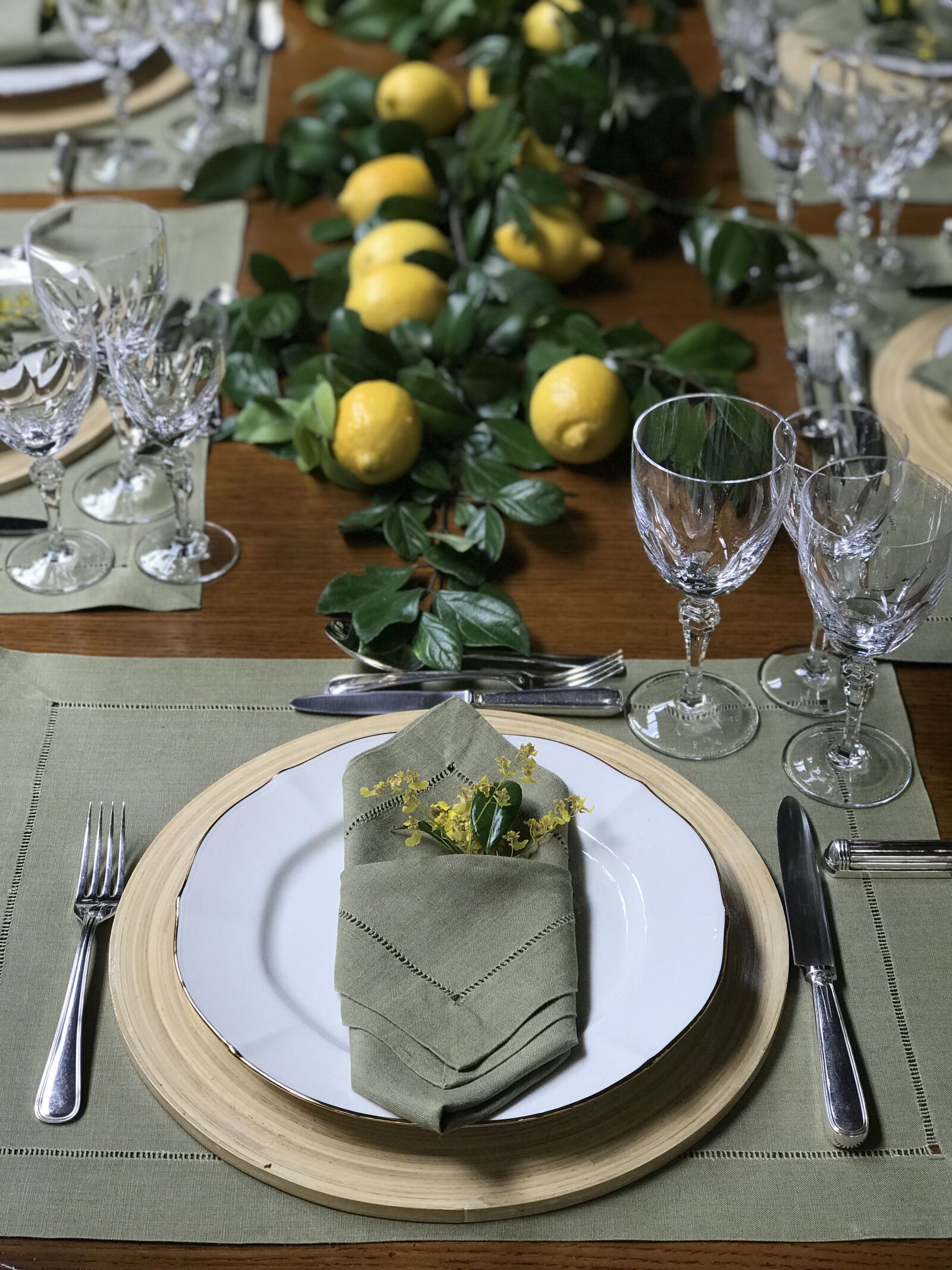 iPhone 7 Plus back dual camera 6.6mm f/2.8 sample photo. Lunch, lemon, tableset photography