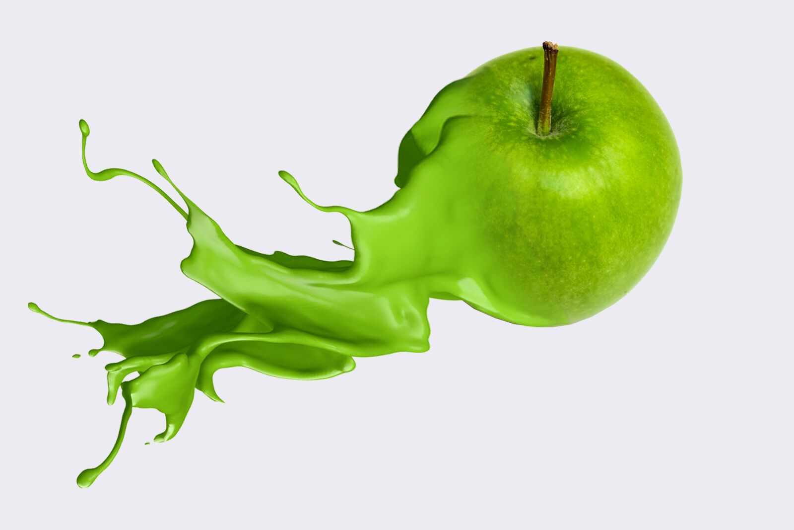 Nikon D3400 sample photo. Apple splash green, green photography