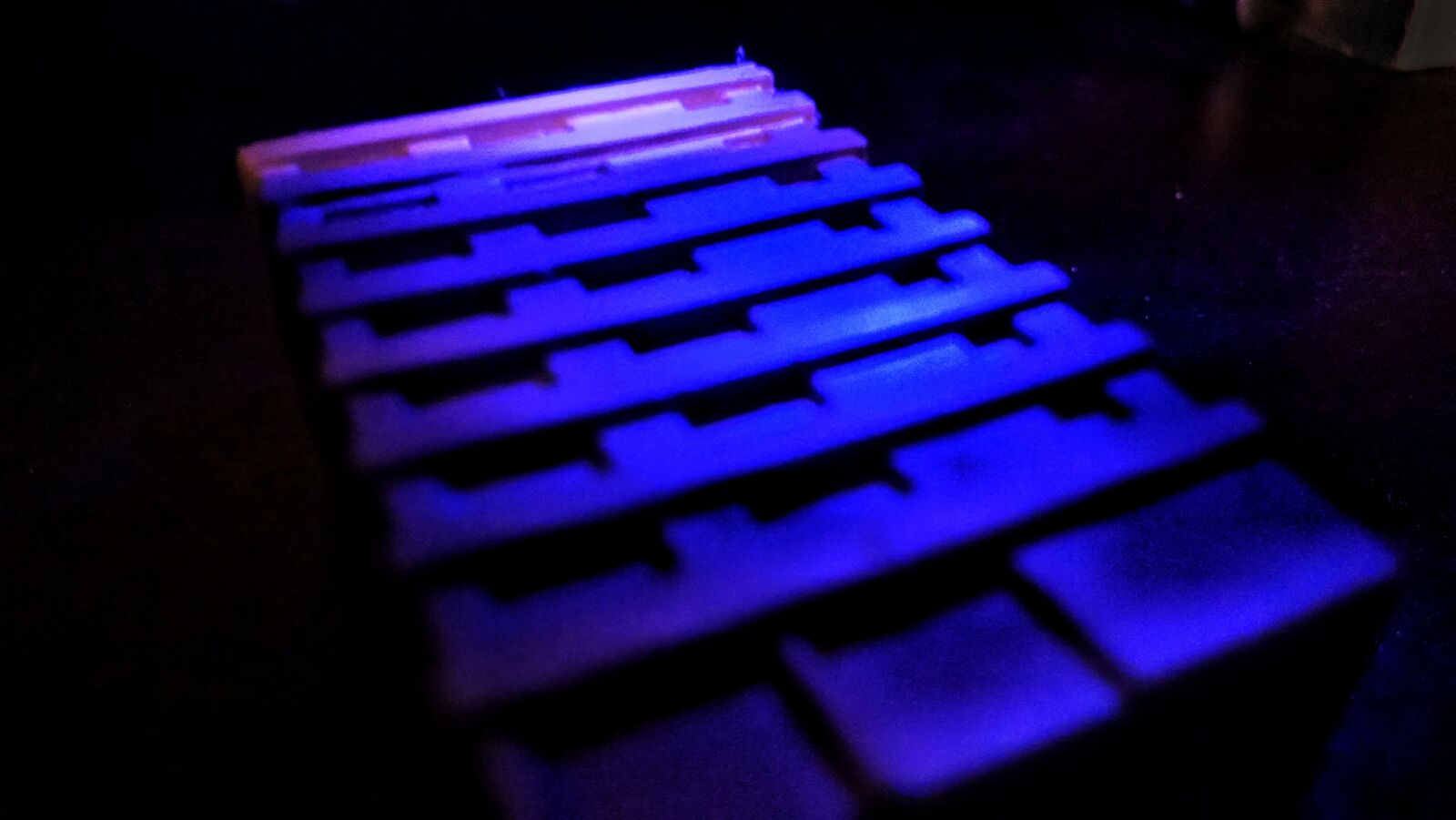 Motorola Moto X (1st Gen) sample photo. Blue, geometry, lighting, night photography