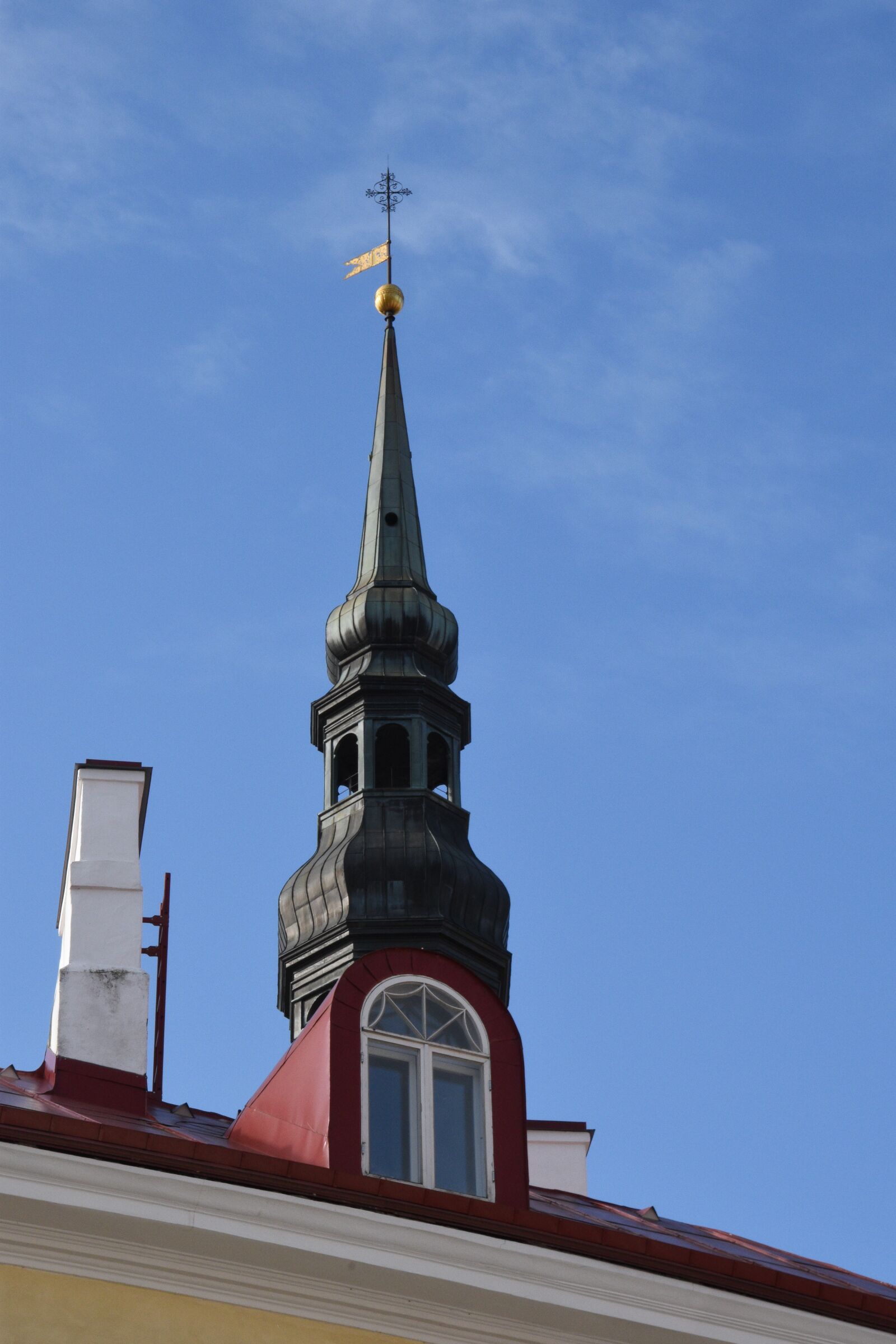 Nikon D5500 sample photo. Spire, church, tallinn photography