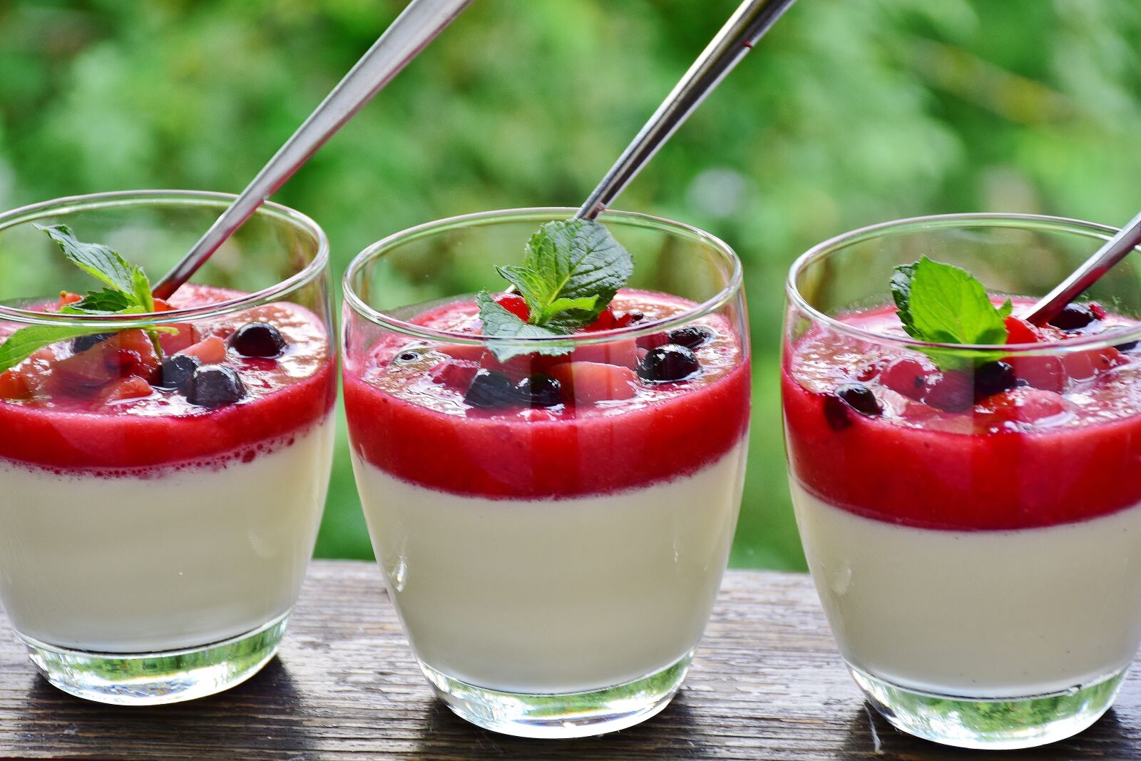 Nikon D7200 sample photo. Panna cotta, cream, dessert photography