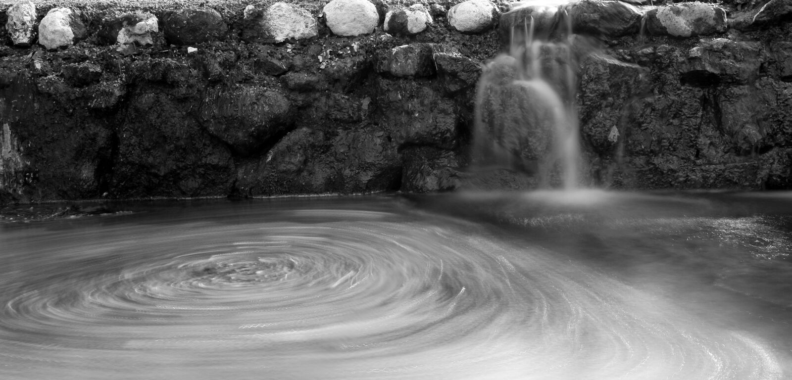 Sony DSC-R1 sample photo. Waterfall, water, black and photography