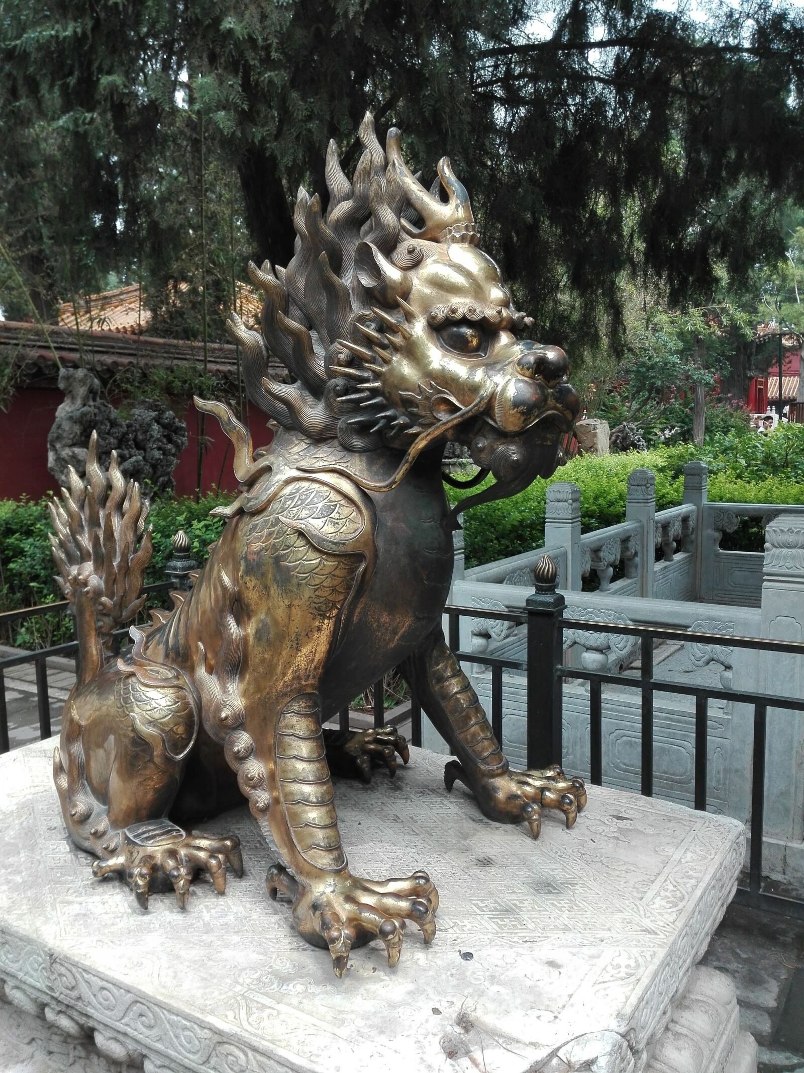 HUAWEI Y6II sample photo. Lion, lion statue, chinese photography