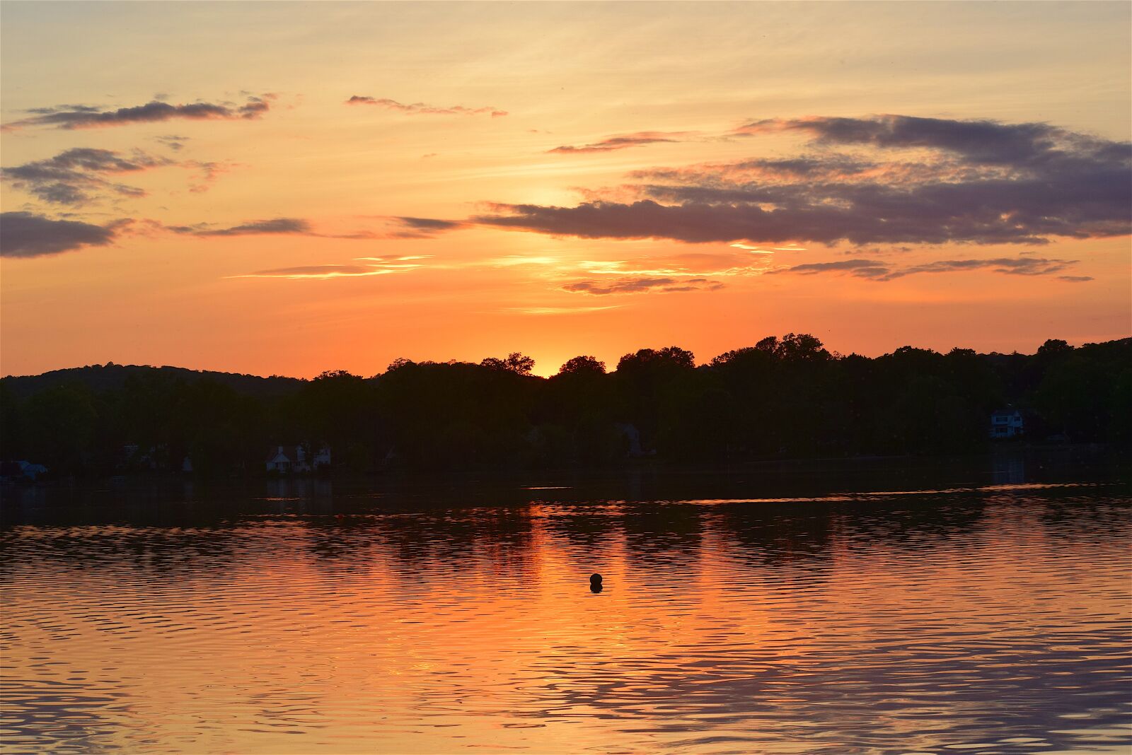 Nikon D3300 sample photo. Sunset, lake, clouds photography