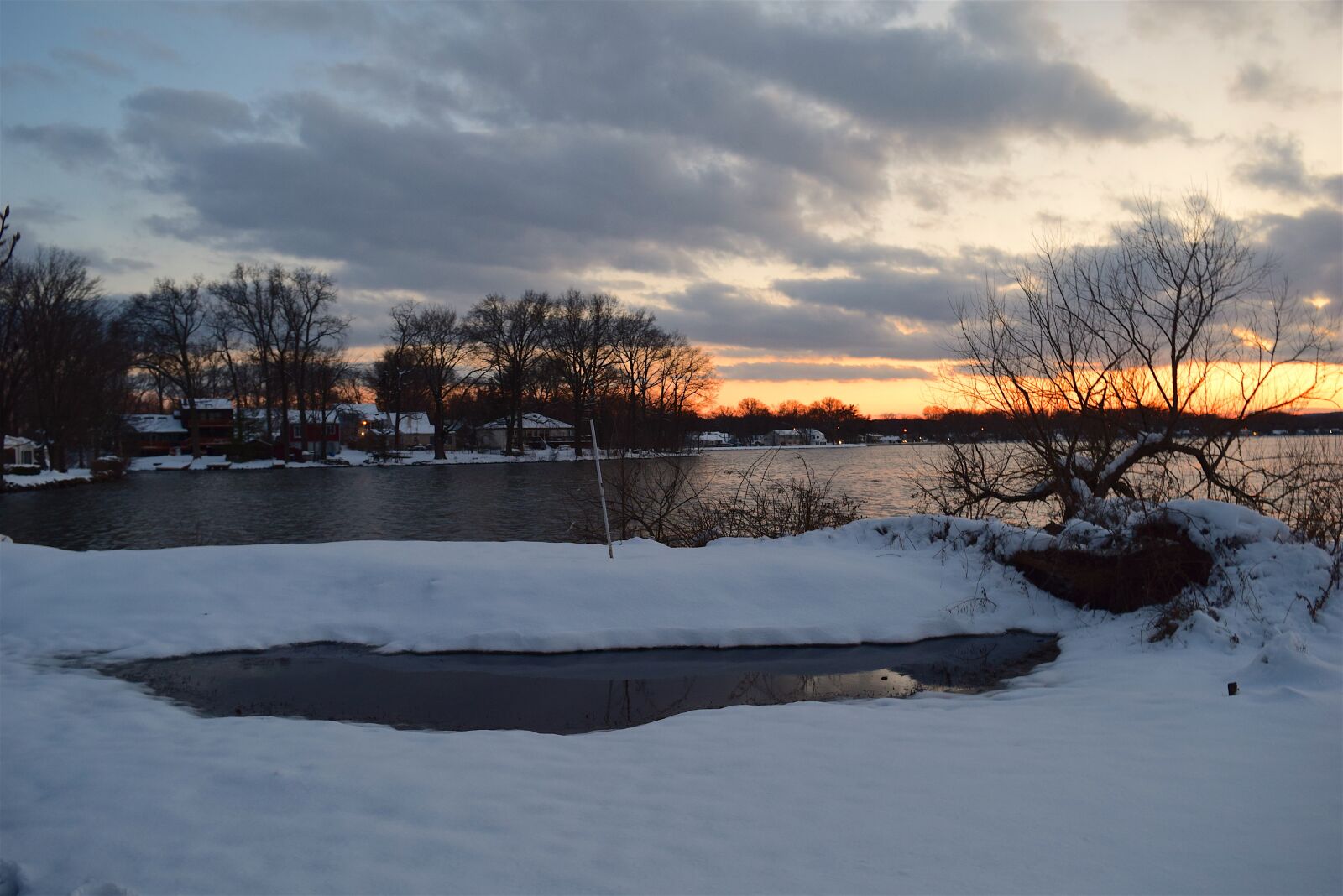 Nikon D3300 sample photo. Snow, winter, sunset photography