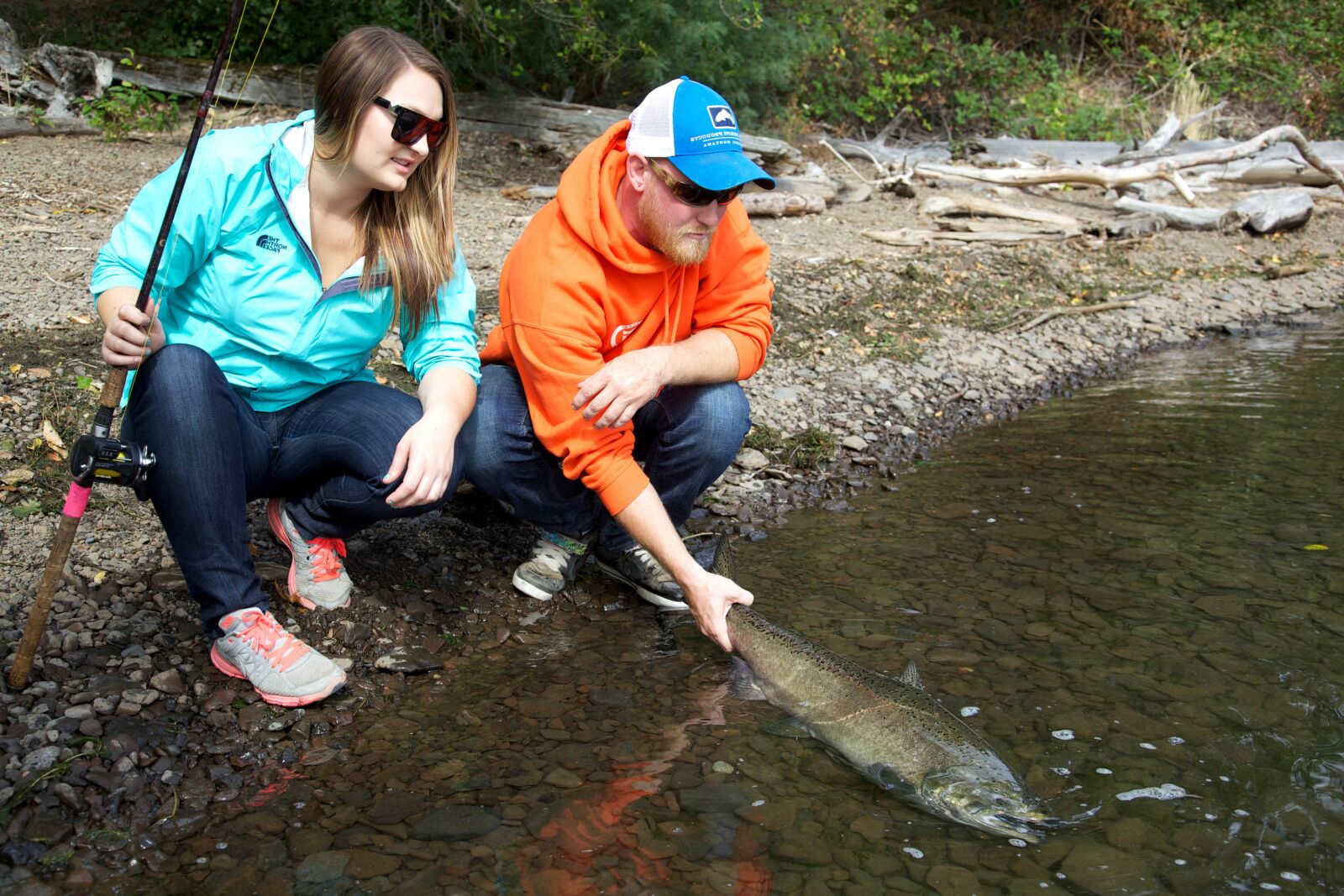 Canon EOS 5D Mark II sample photo. Boyfriend, girlfriend, couple, fishing photography