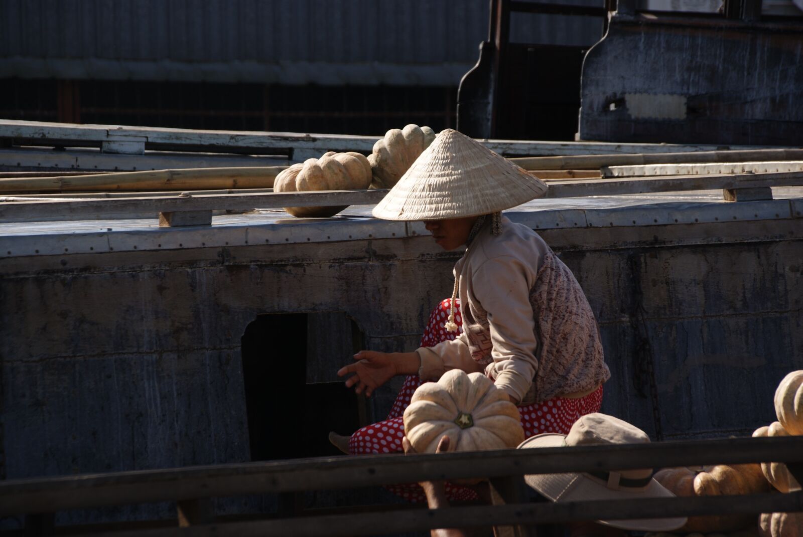 Sony Alpha DSLR-A230 sample photo. Mekong, floating market, vietnam photography