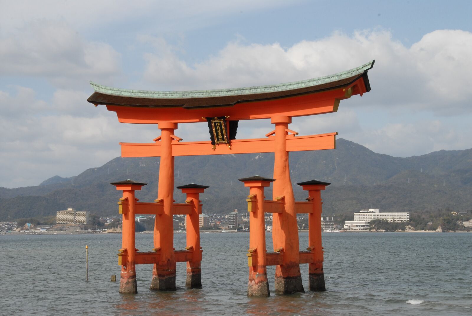 Nikon D200 sample photo. Torii, miyajima, japan photography