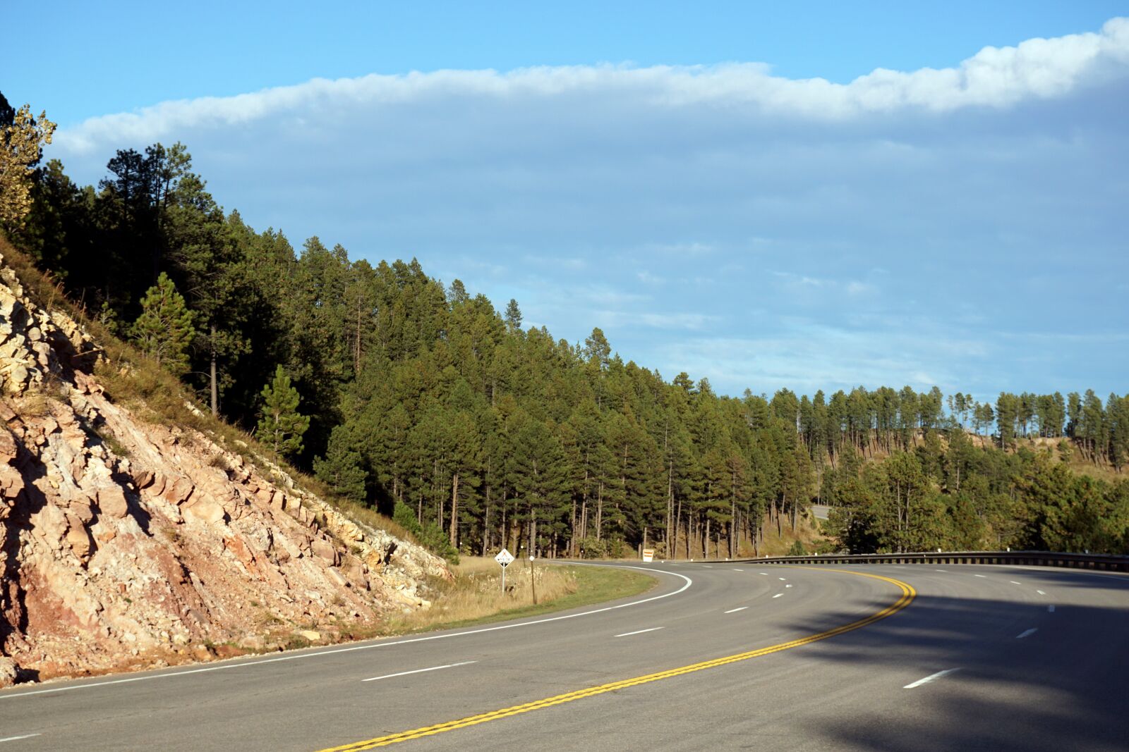 Sony a6000 sample photo. Road, hills, black hills photography