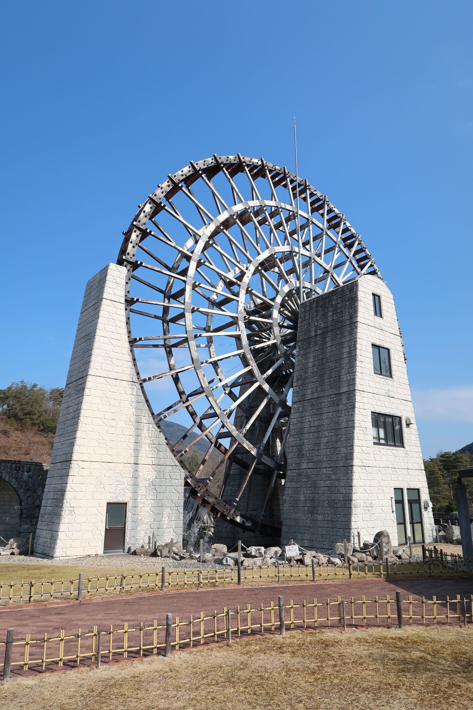 Canon PowerShot G7 X Mark II sample photo. Sky, building, waterwheel photography