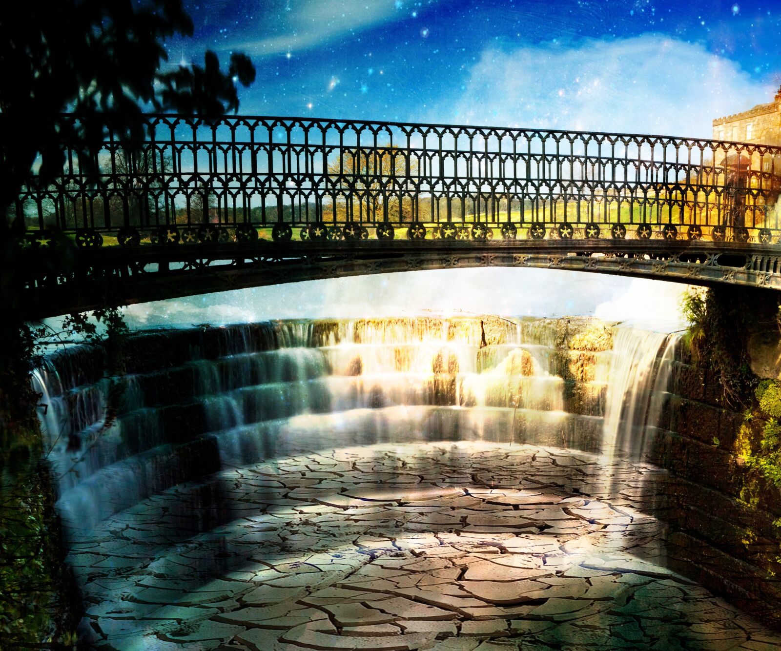 Canon EOS 5D Mark II sample photo. Landscape, fantasy, waterfall photography